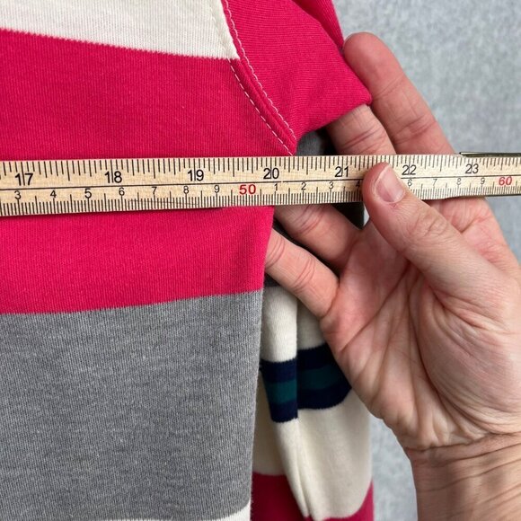 Lauren Grey VTG Women Turtleneck LS Shirt Size M Multicolor Stripe Oversized NEW - Picture 13 of 14